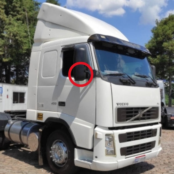 Vidro com Base do Espelho Retrovisor Volvo FH FM NH até 2009 - Menor