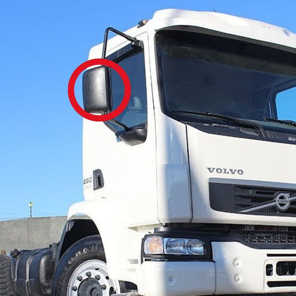 Vidro com Base do Espelho Retrovisor Volvo VM 2006 em Diante - Unilateral