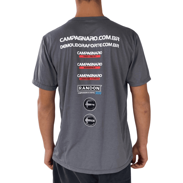 Camiseta Oficial Campagnaro Cinza - Poliviscose Unissex