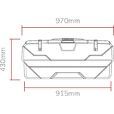 Caixa Baú para Caçamba Pick Up Box 160 Litros Com Iluminação em Led - Bepo