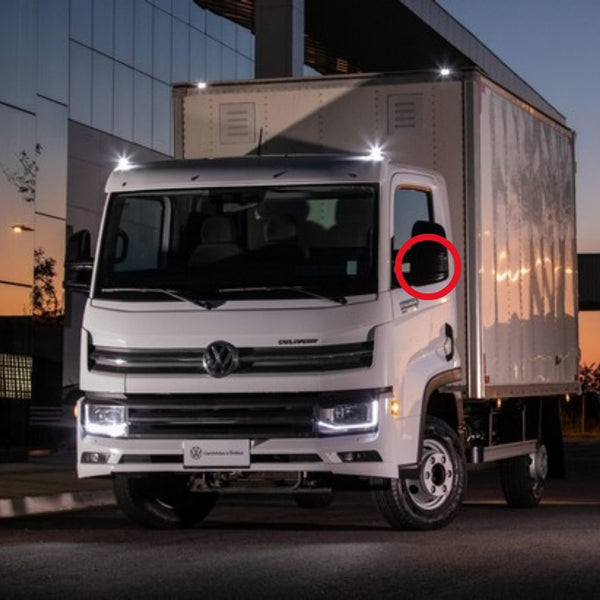 Vidro do Espelho Retrovisor Volkswagen Delivery 2018 até 2022 Euro 5 - Inferior