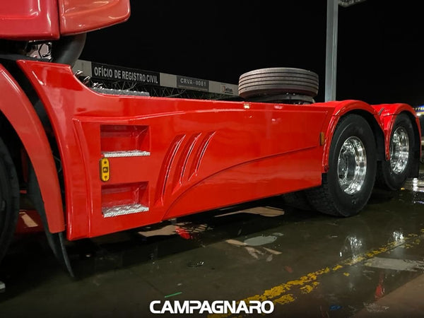 Carenagem Side Skirt  Lateral Iveco HI-WAY 3500 mm Entre Eixos - Fibroplast