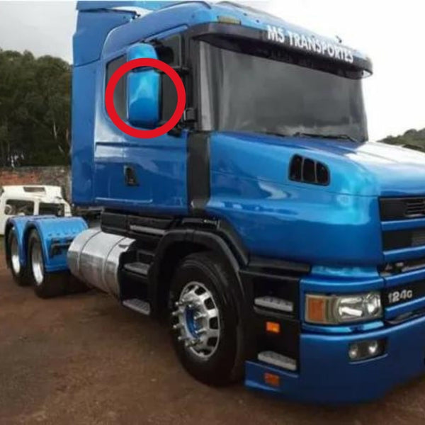 Capa Espelho Retrovisor Scania T R 114 124 P G R Highline Streamline - Com Espelho Auxiliar