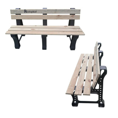 Banco de madeira com 3 Lugares Modelo Standard - Rodoplast