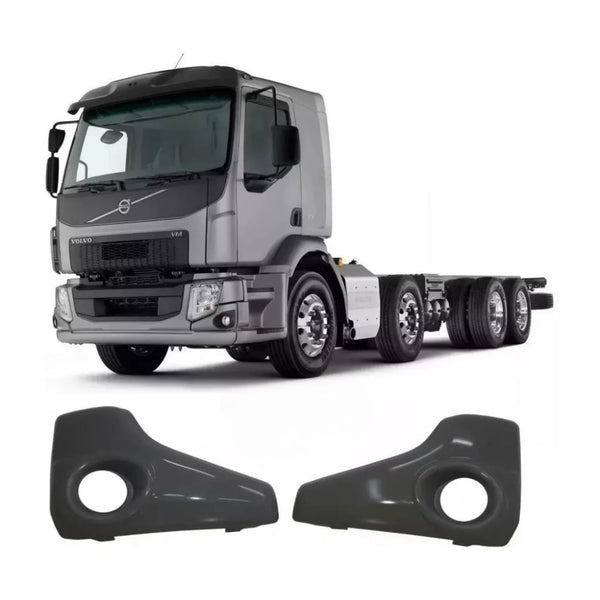 Ponteira do Para-Choque com abertura para farol de milha Volvo VM 2014 a 2019 - BL Fibras