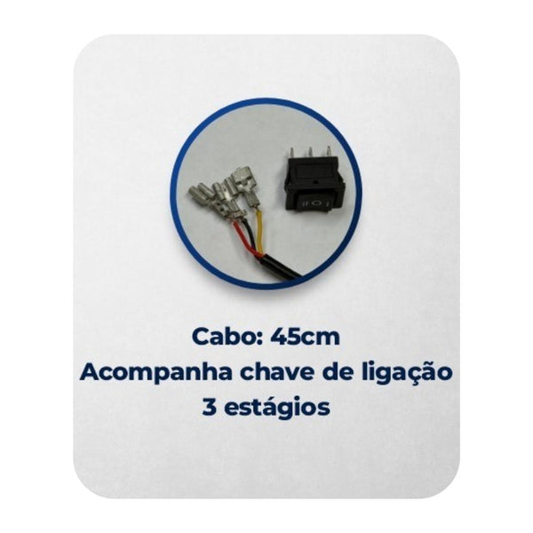 Farol Auxiliar Caveira Led Rgb Bivolt Automotivo Caminhão