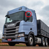 Vidro com Base do Espelho Retrovisor Auxiliar Scania NTG - Convexo