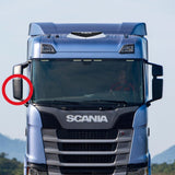 Vidro com Base do Espelho Retrovisor Scania NTG - Maior Convexo