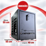 Kit Gerador de Energia + Ar Condicionado RT8000 24v Sem Moldura + Caixa de Proteção