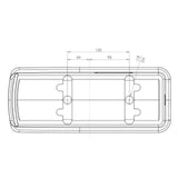 Lanterna Sinaleira Traseira Led Para Caminhões Scania Série 4, 5 e 6