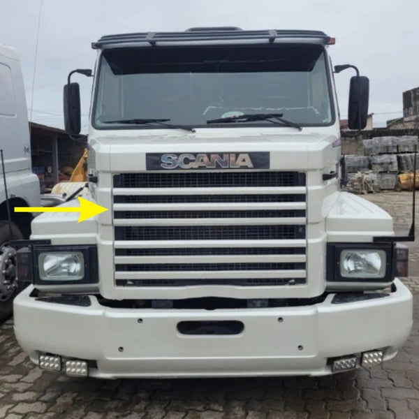 Friso Grade Chanfrado Capô Scania T 112 - Boff