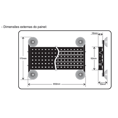 Itinerário Letreiro Ledway 6 linhas - Climatizar