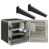 Geladeira Caminhão Externa Resfriar 75 litros Digital 12v 24v + 2 Suportes de Fixação para chassis
