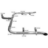 Kit Escapamento Cromado Duplo Scania P G R 2008-2011 Euro 3