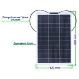 Kit Painel Solar Flexível 140W para Caminhão