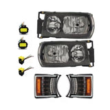 Kit de Faróis Scania Série 5 V8 + Pisca (Com Conectores)