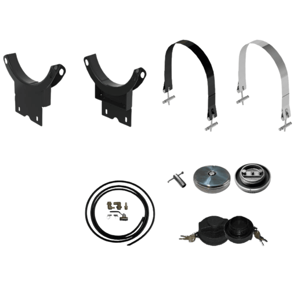 Tanque de Combustível Auxiliar de Inox 350 Litros Oval - Completo