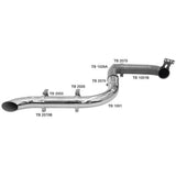 Escapamento Cromado Scania T R 114 124 4 1/2" Até 2000 Lado Direito