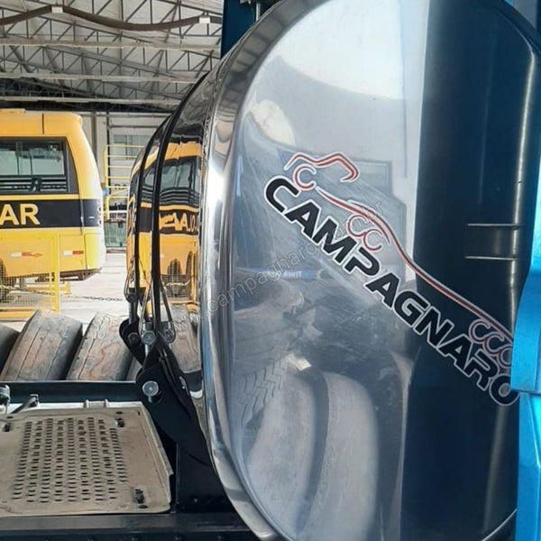 Tanque de Combustível Auxiliar de Inox 600 Litros Oval - Completo