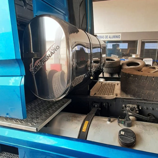 Tanque de Combustível Auxiliar de Inox 600 Litros Oval - Completo
