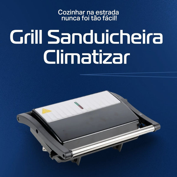 Grill e Sanduicheira 2 em 1 Elétrica Antiaderente