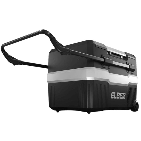 Geladeira Portátil Elber Black 43 PRO Dual Zone 43 Litros 12v 24v Com Rodas