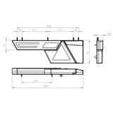 Lanterna Modulus Randon 75 LEDs Pisca Sequencial Pradolux