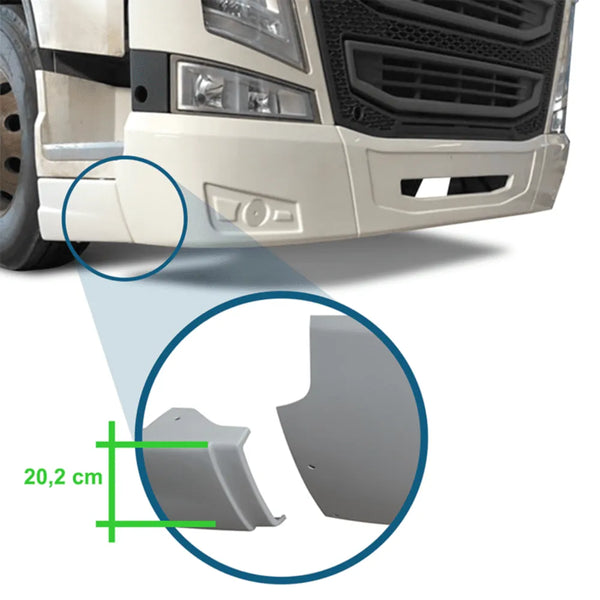 Capa Para-choque Volvo FH 2015 a 2020 Branca