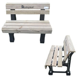Banco de madeira com 2 Lugares Modelo Plus - Rodoplast