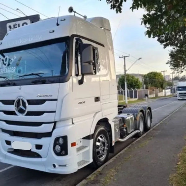 Escapamento Cromado Mercedes-benz Axor 2036 a 2644 Actros Até 2020 Euro 5 Lado Esquerdo