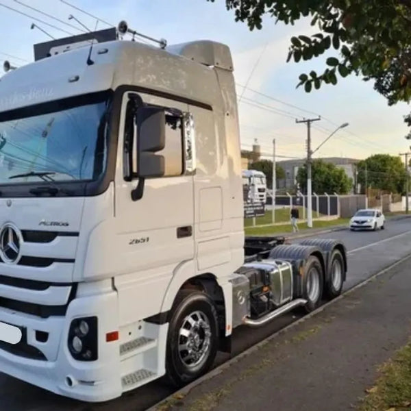Escapamento Cromado Mercedes-benz Axor 2036 a 2644 Actros Até 2020 Euro 5 Lado Esquerdo