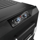 Geladeira Portátil Elber Black 43 PRO Dual Zone 43 Litros 12v 24v Com Rodas