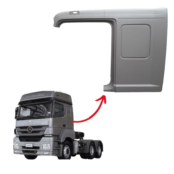 Lateral Externa Inteira Mercedes-Benz Atego Axor 1938S Teto Baixo - Boff