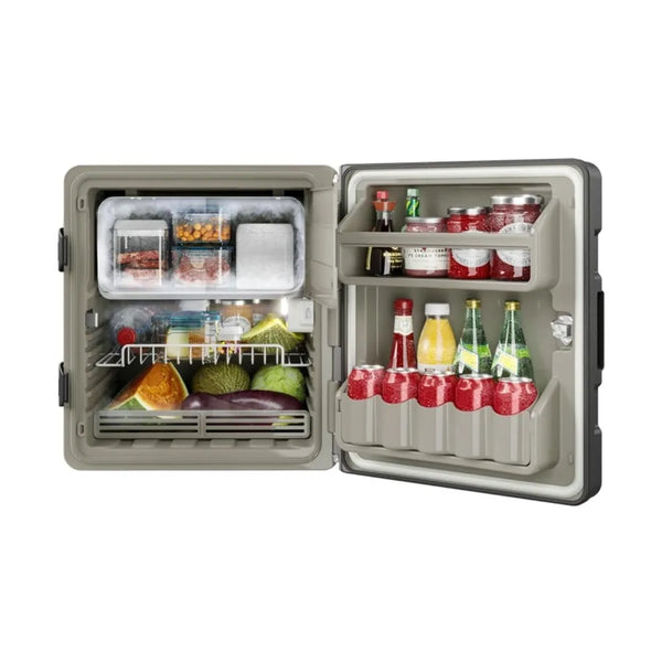 Geladeira Caminhão Externa Resfriar 75 litros Digital 12v 24v + 2 Suportes de Fixação para chassis