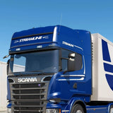 Lâmina Tapa Sol Scania P G R Highline Streamline 2014 até 2018 - 2 Marias (Com Furação para Farois Auxiliares)