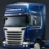Lâmina Tapa Sol Scania P G R Highline Streamline 2014 até 2018 - 2 Marias (Com Furação para Farois Auxiliares)