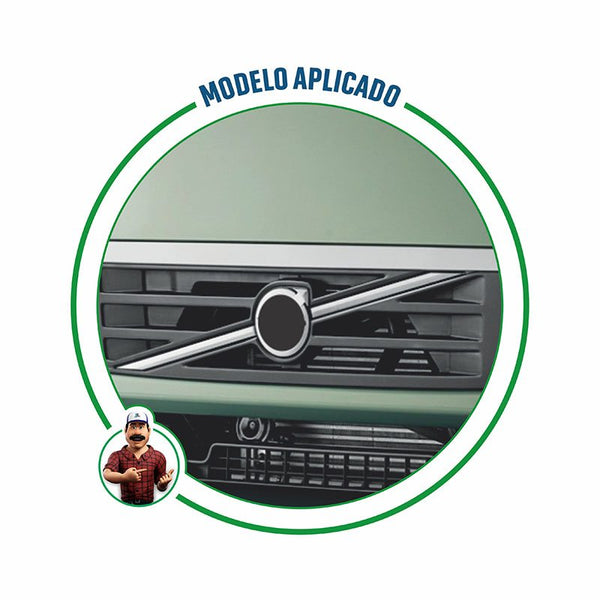 Emblema Transversal c/ Frisos p/ Grade Volvo VM até 2014 (Cromado)