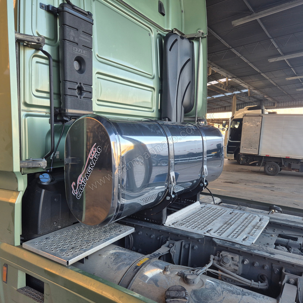Tanque de Combustível Auxiliar de Inox 600 Litros Oval - Completo