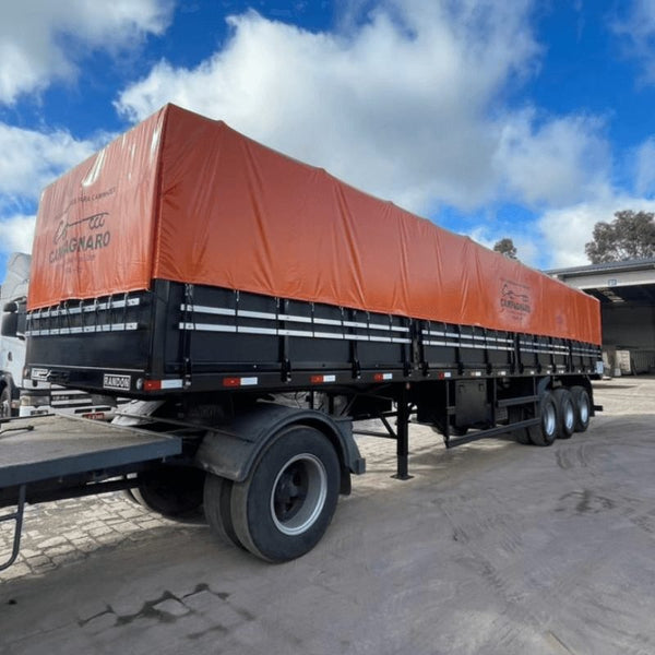 Lona de Vinil Vinilona 14,7 x 4,7 Laranja para carreta (Sob encomenda)