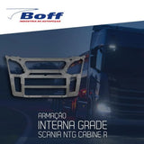 Armação Interna da Grade Scania NTG Cabine R - Boff