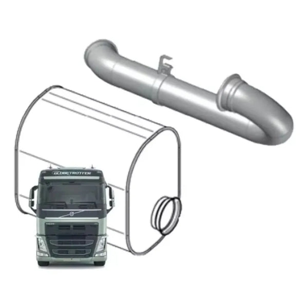 Tubo Saída Catalisador Volvo FH 2012 até 2021 - Lado Direito