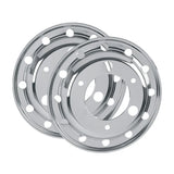 Calota Americana Dianteira com Friso Pneu sem Câmara Silver Agrale Ford Iveco Daily Mercedes-Benz Volkswagen - Par