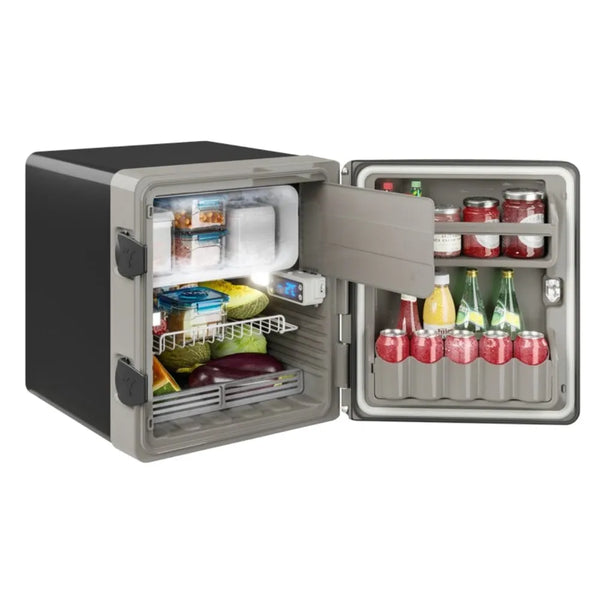 Geladeira Caminhão Externa Resfriar 75 litros Digital 12v 24v + 2 Suportes de Fixação para chassis
