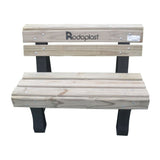 Banco de madeira com 2 Lugares Modelo Plus - Rodoplast