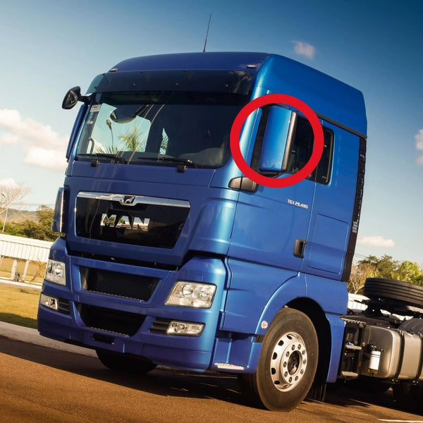 Vidro com Base do Espelho Retrovisor MAN TGX VW Meteor - Convexo