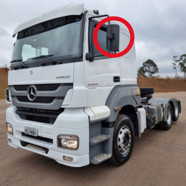 Vidro com Base do Espelho Retrovisor Mercedes-Benz Axor Atego - 2007 até 2013