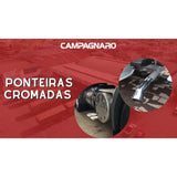 Ponteira Cromada Curva Longa Oblonga