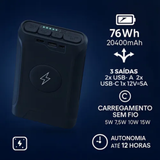 Bateria Portátil 12V Elber 72.000 mAh Para Caminhão