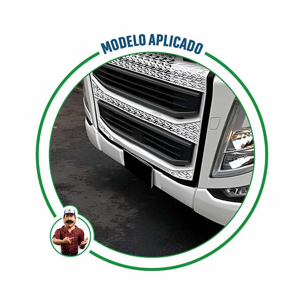 Centro do P/ choque Volvo FH 2015 acima (Metal)