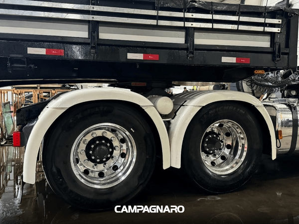 Roda de caminhão em Alumínio XBRI 22,5X8,25 10X335 mm forjada e polida